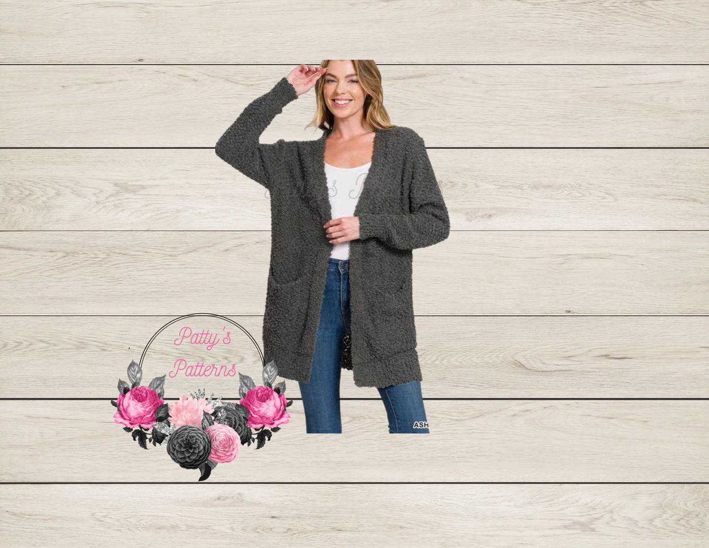 POPCORN CARDIGAN WITH POCKETS