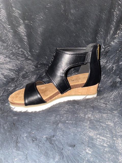 Black Wedges Shoes