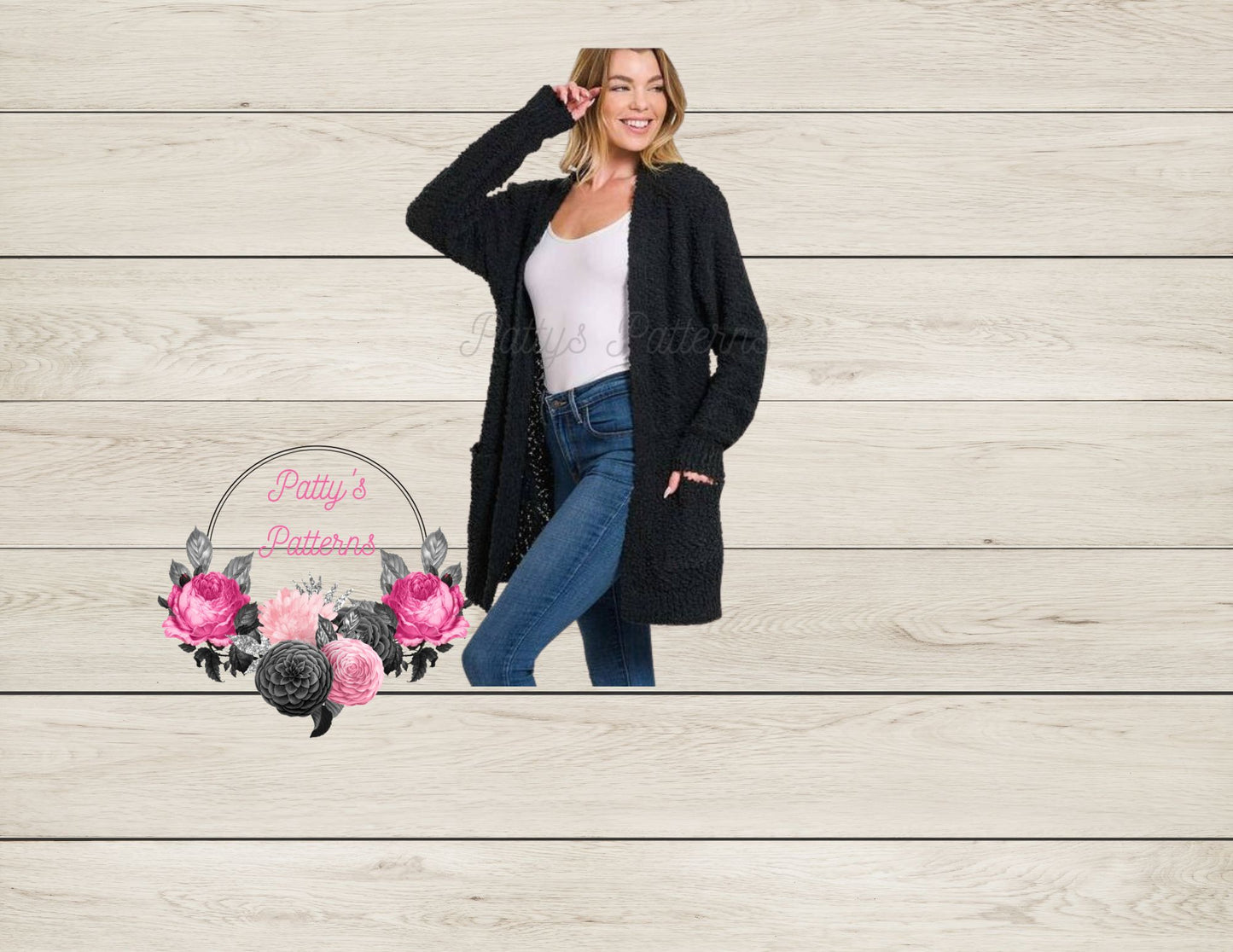 POPCORN CARDIGAN WITH POCKETS