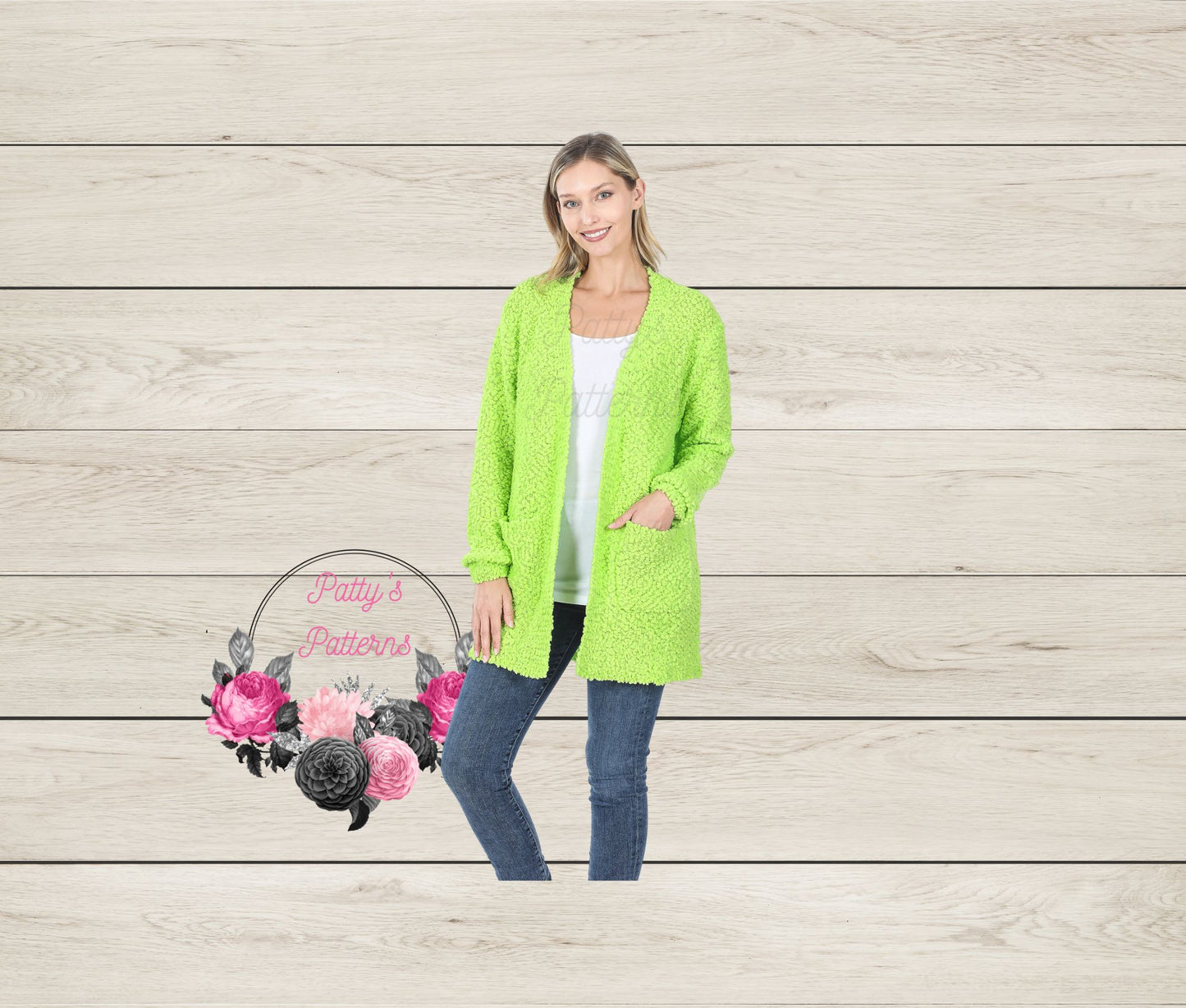POPCORN CARDIGAN WITH POCKETS
