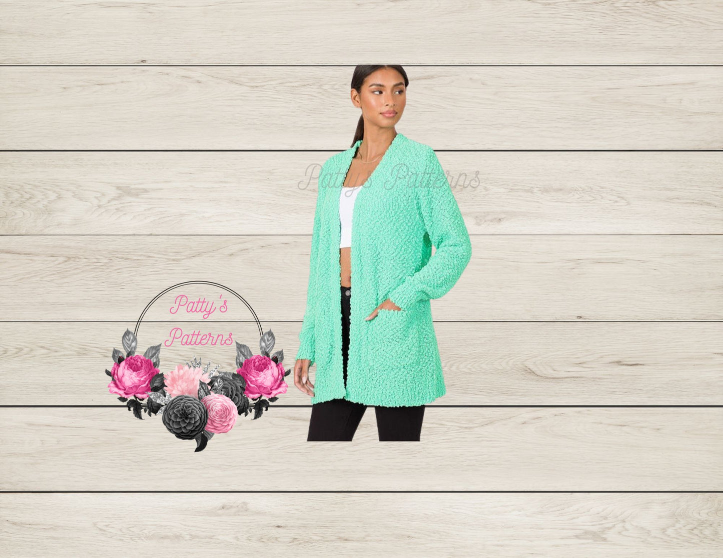 POPCORN CARDIGAN WITH POCKETS