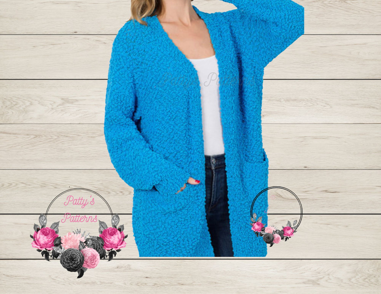 POPCORN CARDIGAN WITH POCKETS
