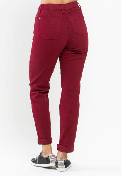 Judy Blues Burgundy Joggers