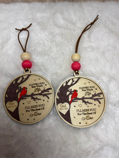 Memorial Cardinal Ornament