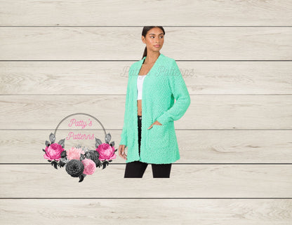 POPCORN CARDIGAN WITH POCKETS