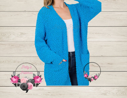 POPCORN CARDIGAN WITH POCKETS